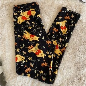 LulaRoe One Size Winnie The Pooh Leggings